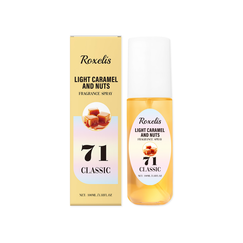 16.88 USD - Roxelis Light Caramel Scented Body Mist - Long-lasting Fresh Body Fragrance
