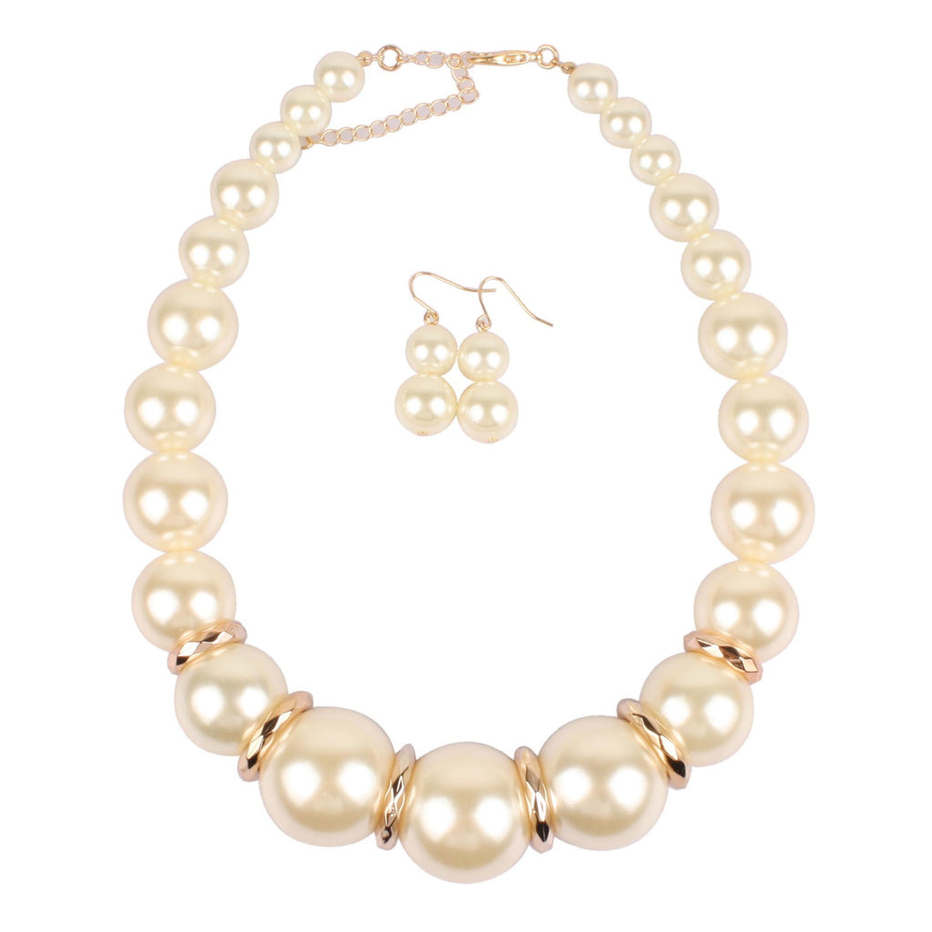 18,63 USD - Collier court à grosses perles, collier tendance personnalisé porté par les mannequins sur les podiums. Collier exagéré