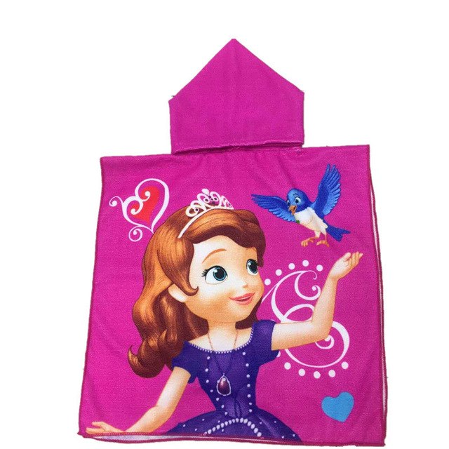 17.46 USD Cape de plage à capuche pour enfants, motif animaux, en microfibre, 60 x 120 cm, idéale pour la natation et le bain. Convient aux bébés et aux filles.