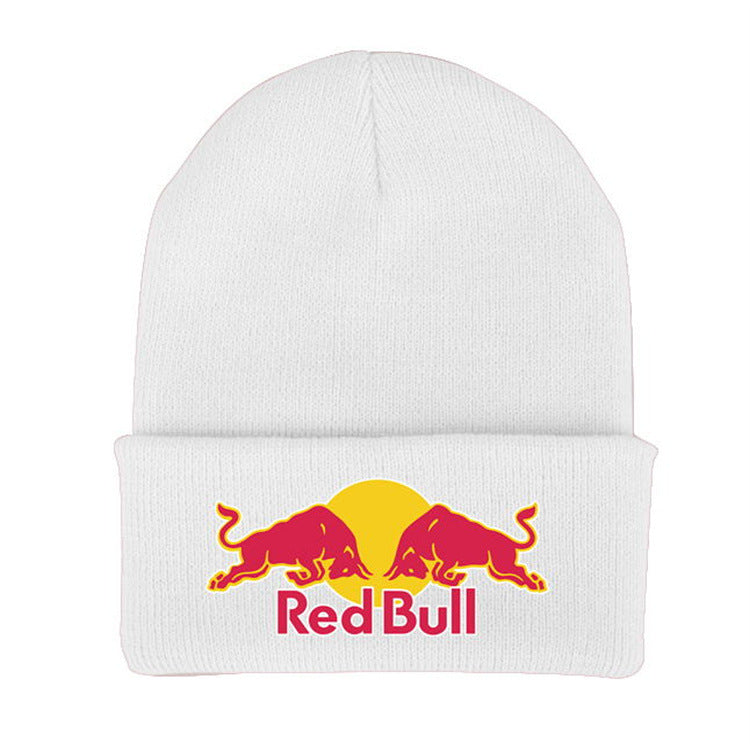 US$18.59 - Knitted wool beanie with lettering, unisex, pullover style, ear protection, windproof.