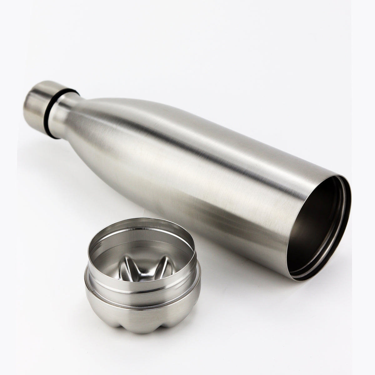 Bouteille type Coca de 750 ml avec fond amovible, gourde de sport pour l'extérieur, thermos multifonction en acier inoxydable.