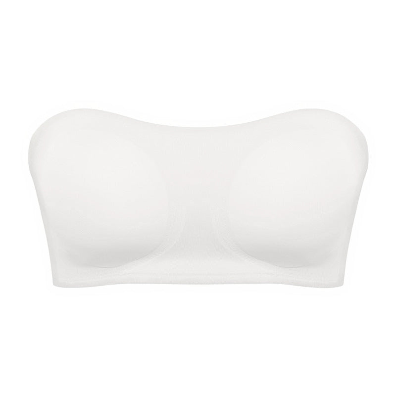 Soutien-gorge sans bretelles pour femme avec fermeture latérale croisée