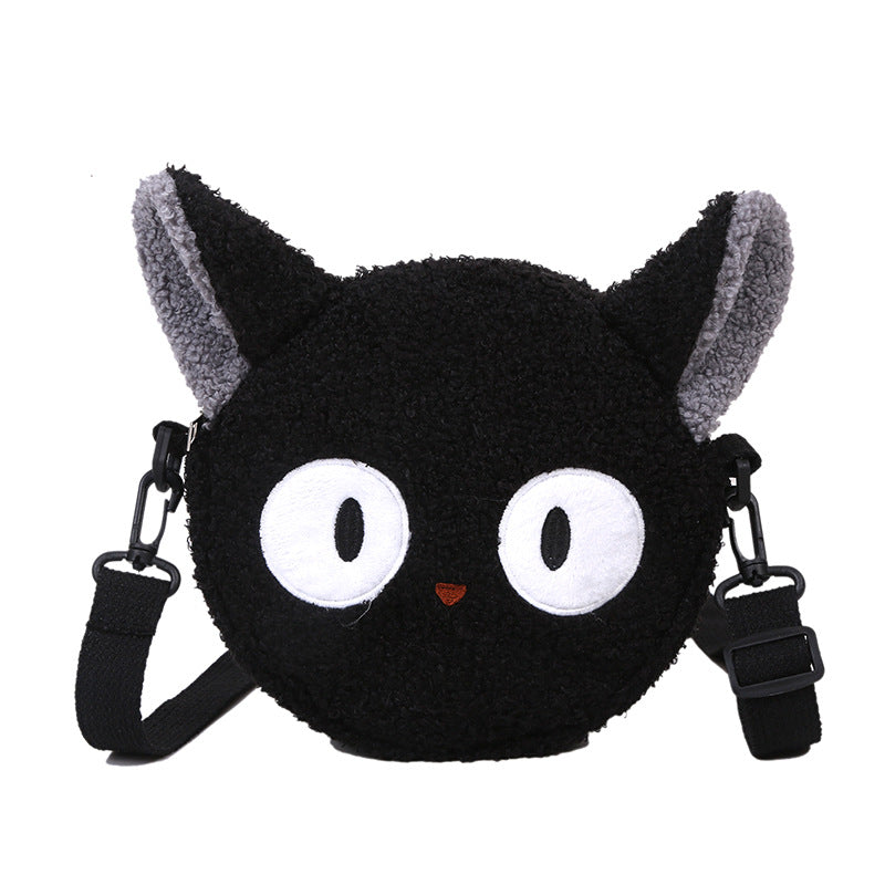 15,12 USD - Sac à main femme , nouveau sac bandoulière femme mignon et élégant, petit sac rond en peluche, sac d'écolière