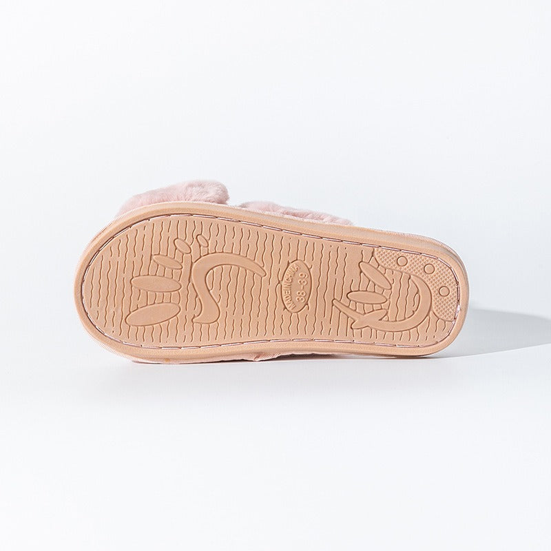 Pantuflas cruzadas