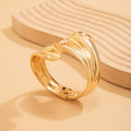 8.15/12.81 USD - Exaggerated Irregular Fold Personalized Punk Bracelet Coiled Fishtail