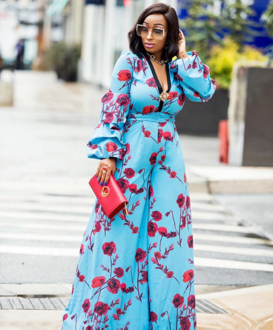 Combinaison-pantalon longue élégante pour femme – Style mode africaine