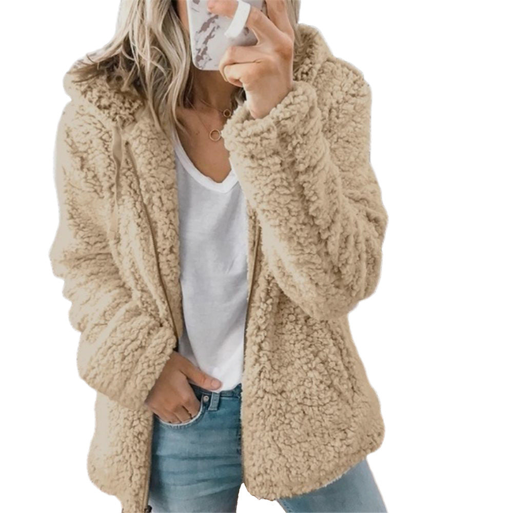 Women's Hooded Wool Coat, Autumn/Winter Outerwear