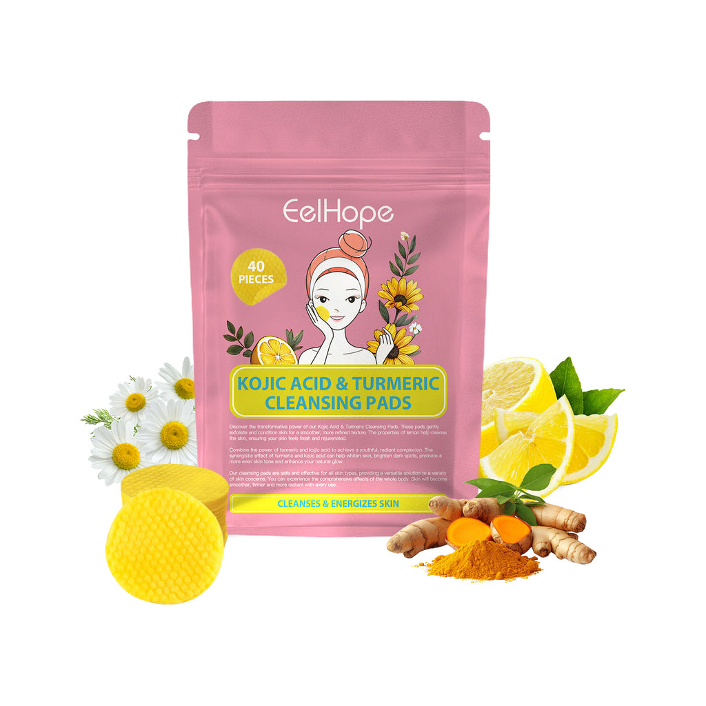 $17.46 - Eelhope Kojic Acid & Turmeric Cleansing Pads: Gently cleanse facial pores, leaving skin feeling refreshed.