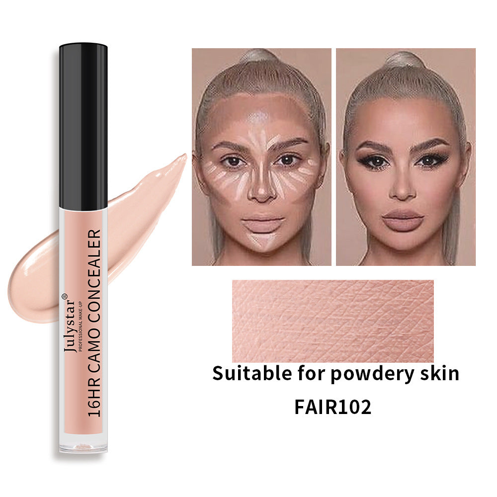 13.39 USD - New waterproof liquid concealer that doesn't require makeup remover, covering dark circles and acne marks.