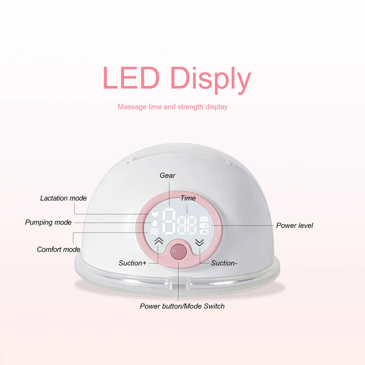 New All‑in‑One Hands‑Free Wearable Electric Breast Pump, Portable Silent Invisible Breast Milk Extractor with Strong Suction