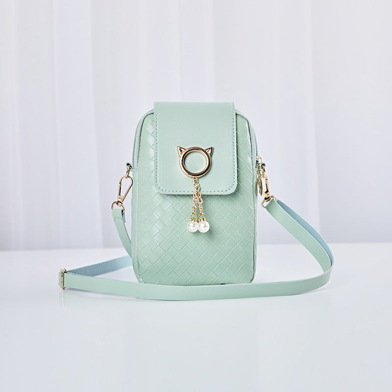 Trendy shoulder bag for women, mini cell phone bag, trendy messenger bag.