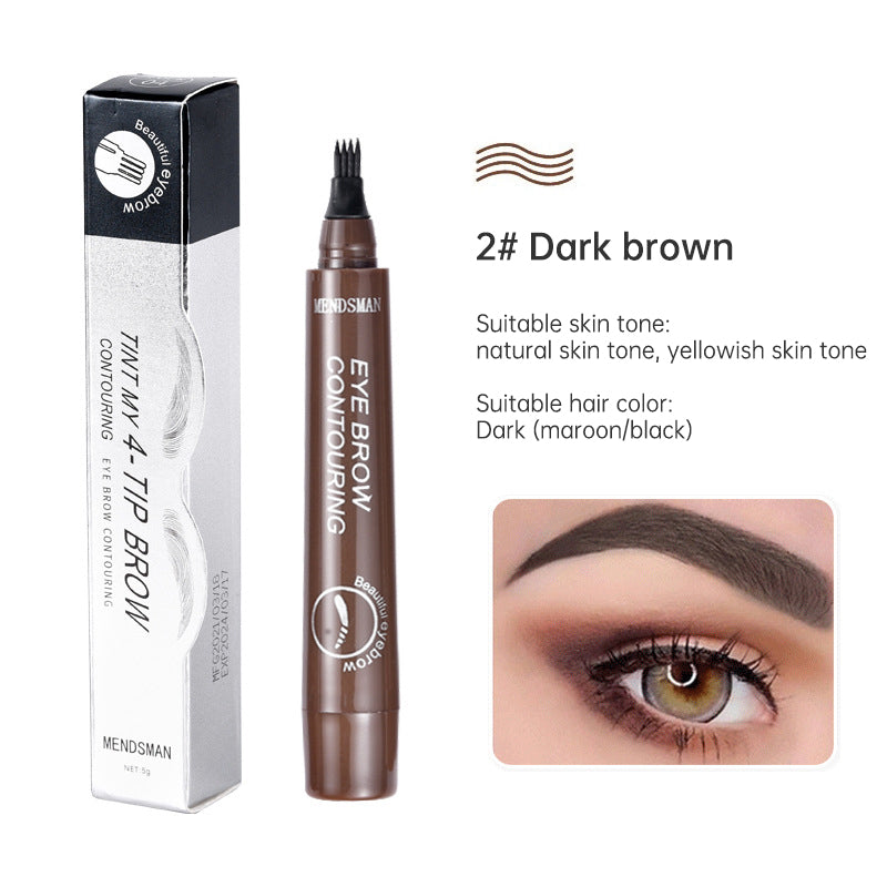 Long-lasting liquid eyebrow pencil, 5 colors, waterproof, for microblading and tattooing. Fork-tip eyebrow pencil.