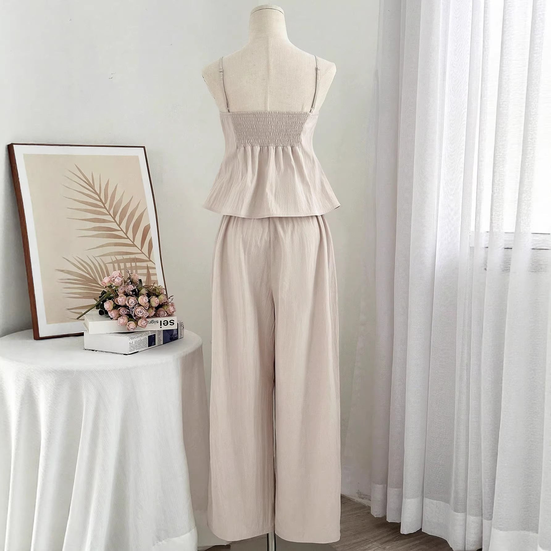 ensemble pantalon long sans manches
