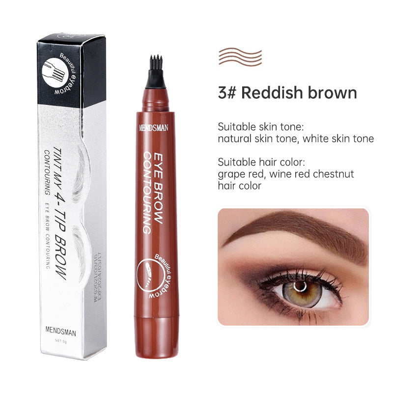 Long-lasting liquid eyebrow pencil, 5 colors, waterproof, for microblading and tattooing. Fork-tip eyebrow pencil.
