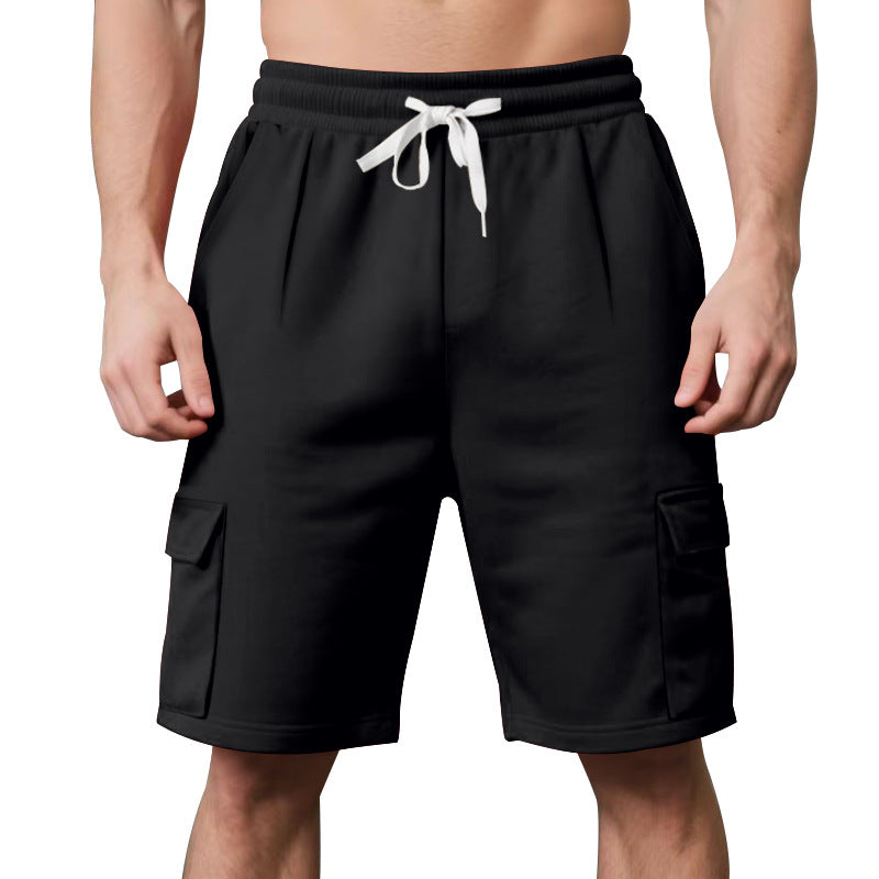 23,29 USD - Shorts multiples poches à jambes droites pour hommes