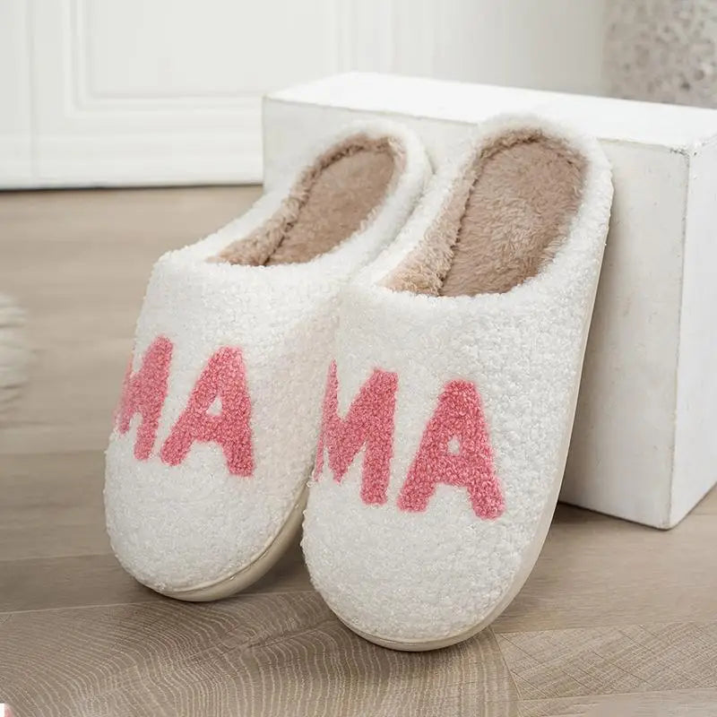 25.61 USD - Women's Casual Fluffy Slippers, Stylish and Trendy Winter Shoes with Soft and Downy Fur, Home Plush Mama Style.