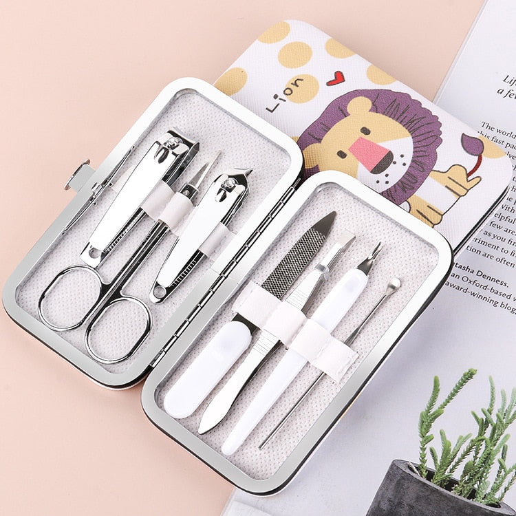 17,99 USD - Ensemble de ciseaux, coupe-ongles, pince à cuticules mortes, pince à ongles, couteau de pédicure, outil pour ongles inflammés