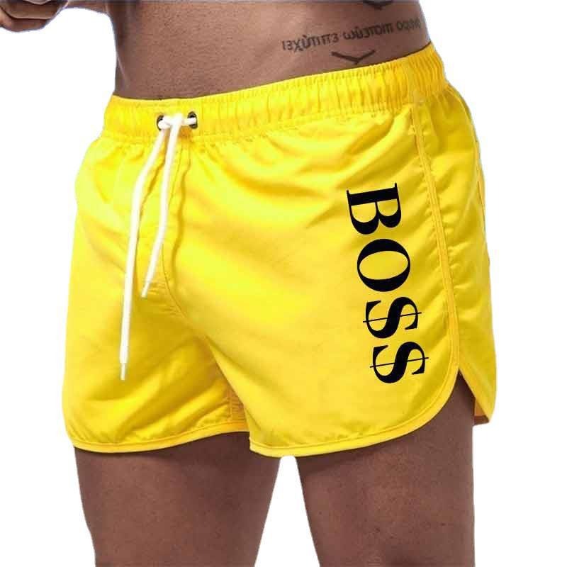 European and American men's fashionable beach shorts, polyester multi-color sports men's three-way shorts, men's beach pants