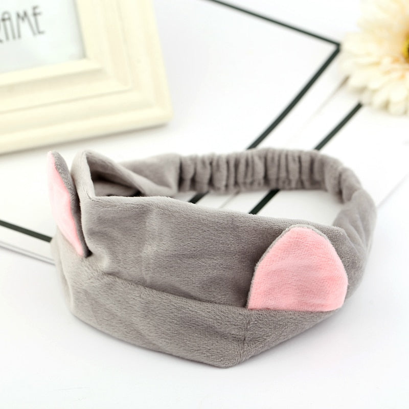 $15.37 - Cute Cat Ears Headband, Turban, Spa Accessory, Hair Elastic, Clips, Makeup Accessories