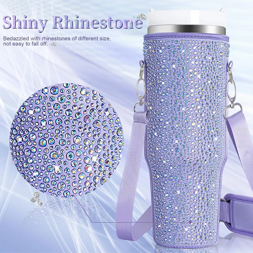Housse de protection pour tasse à gourde portable, avec sangles, accessoire pour boissons d'extérieur