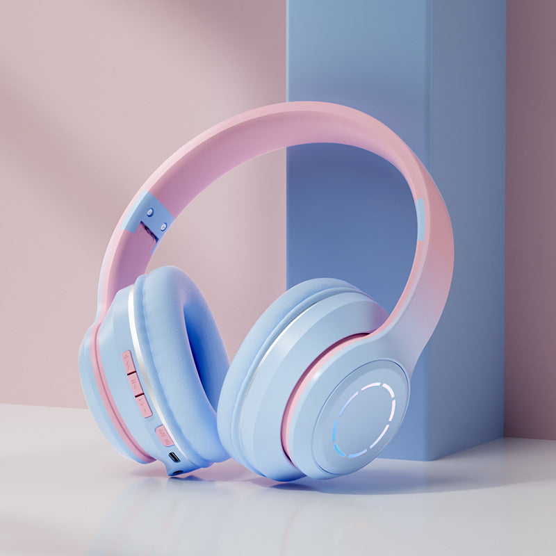 23,29 USD - Écouteurs Bluetooth à dégradé, écouteurs intra-auriculaires pliables