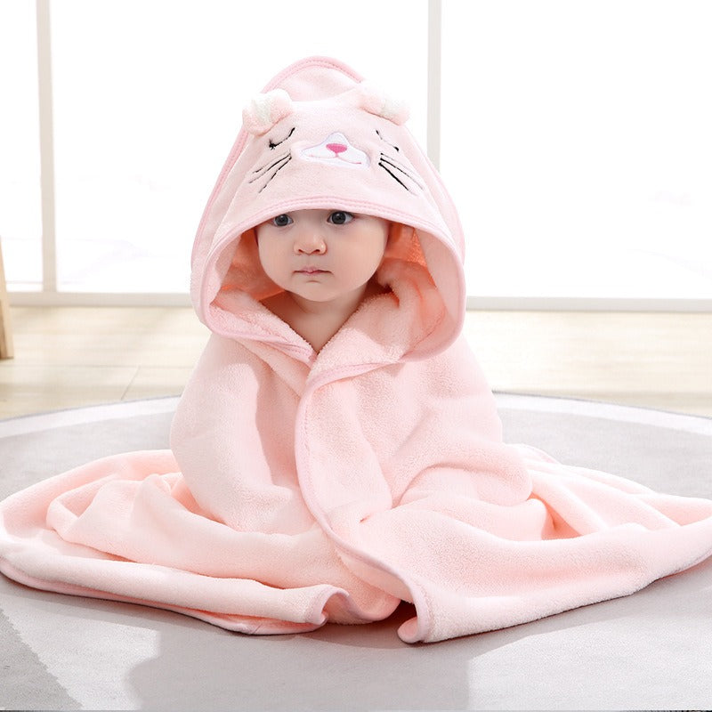 13,97 USD serviette de bain à capuche pour bébé, motif éléphant et animal de dessin animé, en gros.