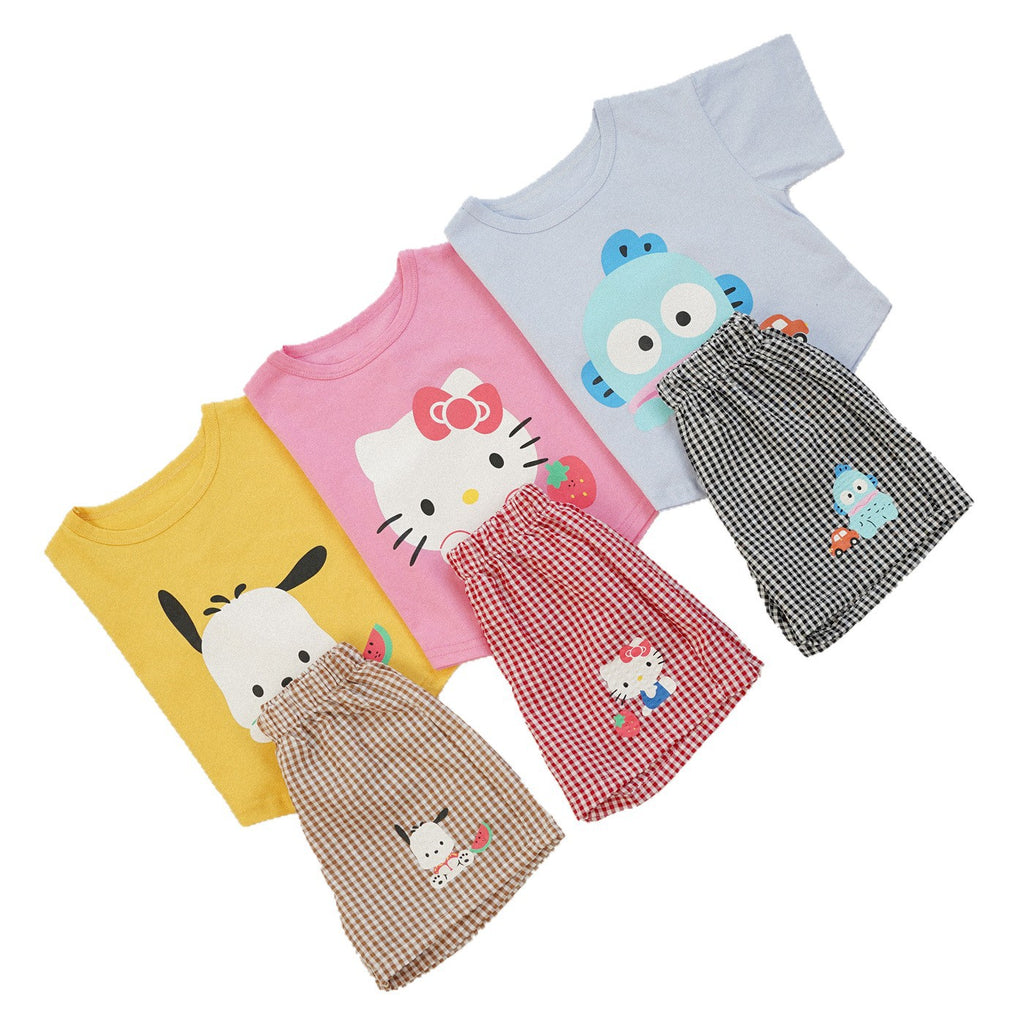 23,29 USD - Ensemble à carreaux pour enfants de style dessin animé