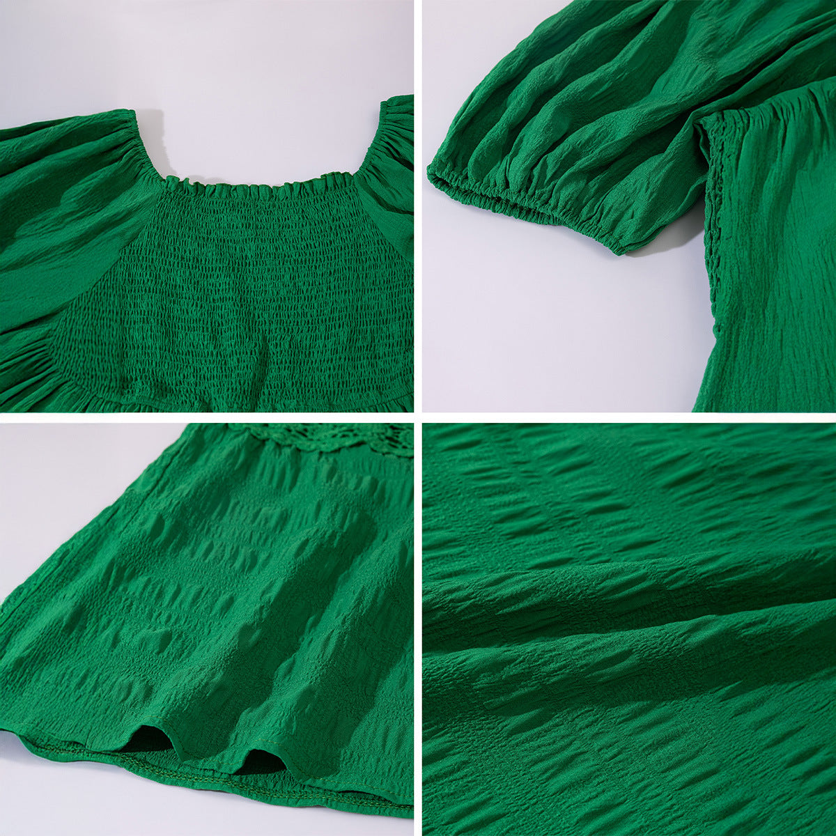 Robe longue à manches courtes pour femme