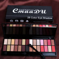 Paleta de 28 sombras de ojos CmaaDU, maquillaje para principiantes, mate y nacarado