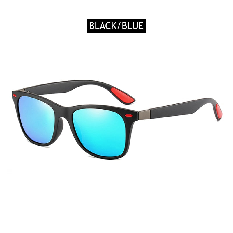 15.13 USD Lunettes de soleil polarisées pour hommes style carré classique, en plastique, pour la conduite. Lunettes de soleil tendance pour hommes, teintes noires, protection UV400.