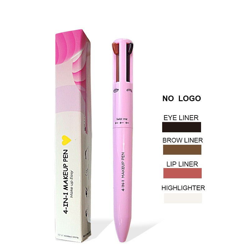 $8.14/11.98 - 4-in-1 Waterproof Eyebrow Pencil, for defining and shaping brows. Long-lasting, eyeliner and brow highlighter. Cosmetic makeup tool.