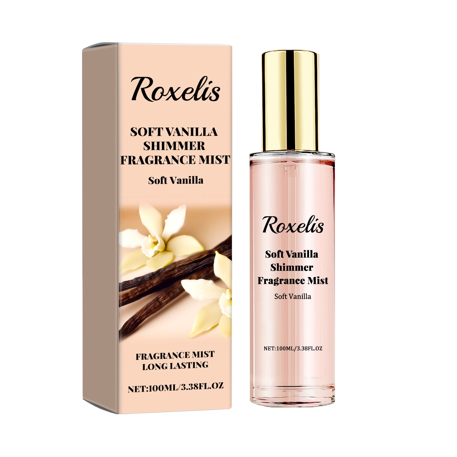 Bruma perfumada para el cuerpo, dulce de vainilla brillante, aroma fresco y natural de larga duración. Ideal para una cita romántica, crea un ambiente íntimo y sensual.