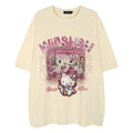 Hello Kitty Print Short-Sleeve T-Shirt for Men and Women
