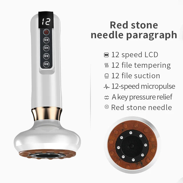 Electric Cupping Gua Sha Anti-Cellulite Massager, Beauty and Wellness Care, Slimming Massage with Infrared Heat