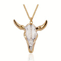 Collier pour homme avec pendentif tête de taureau