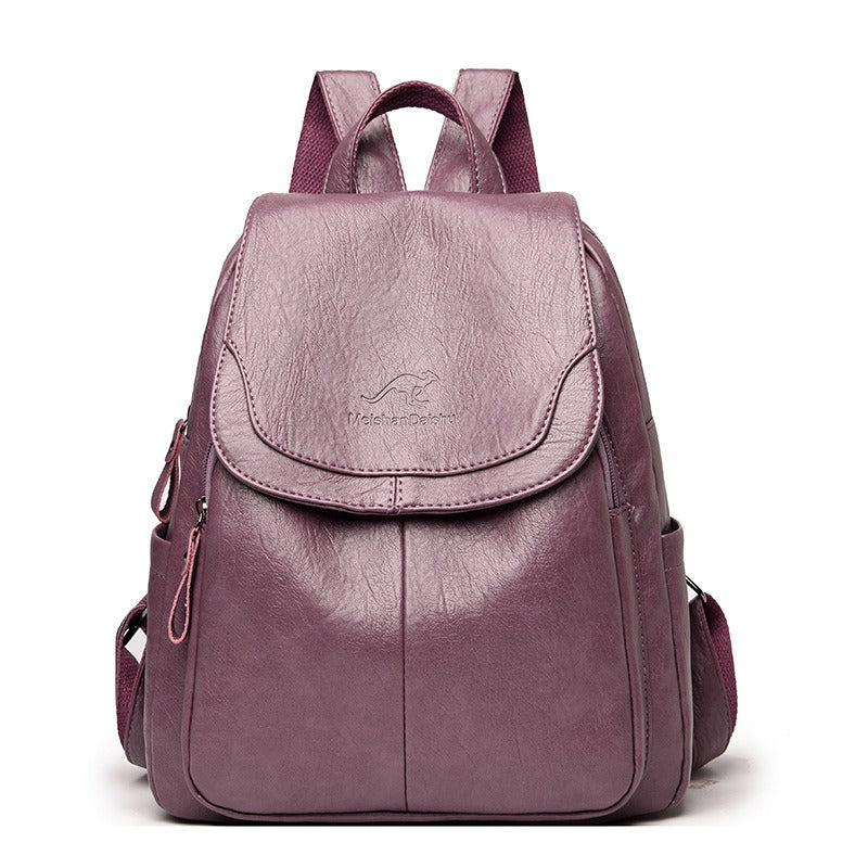 $23.29 - Fashionable backpack for women, ideal for travel and students.