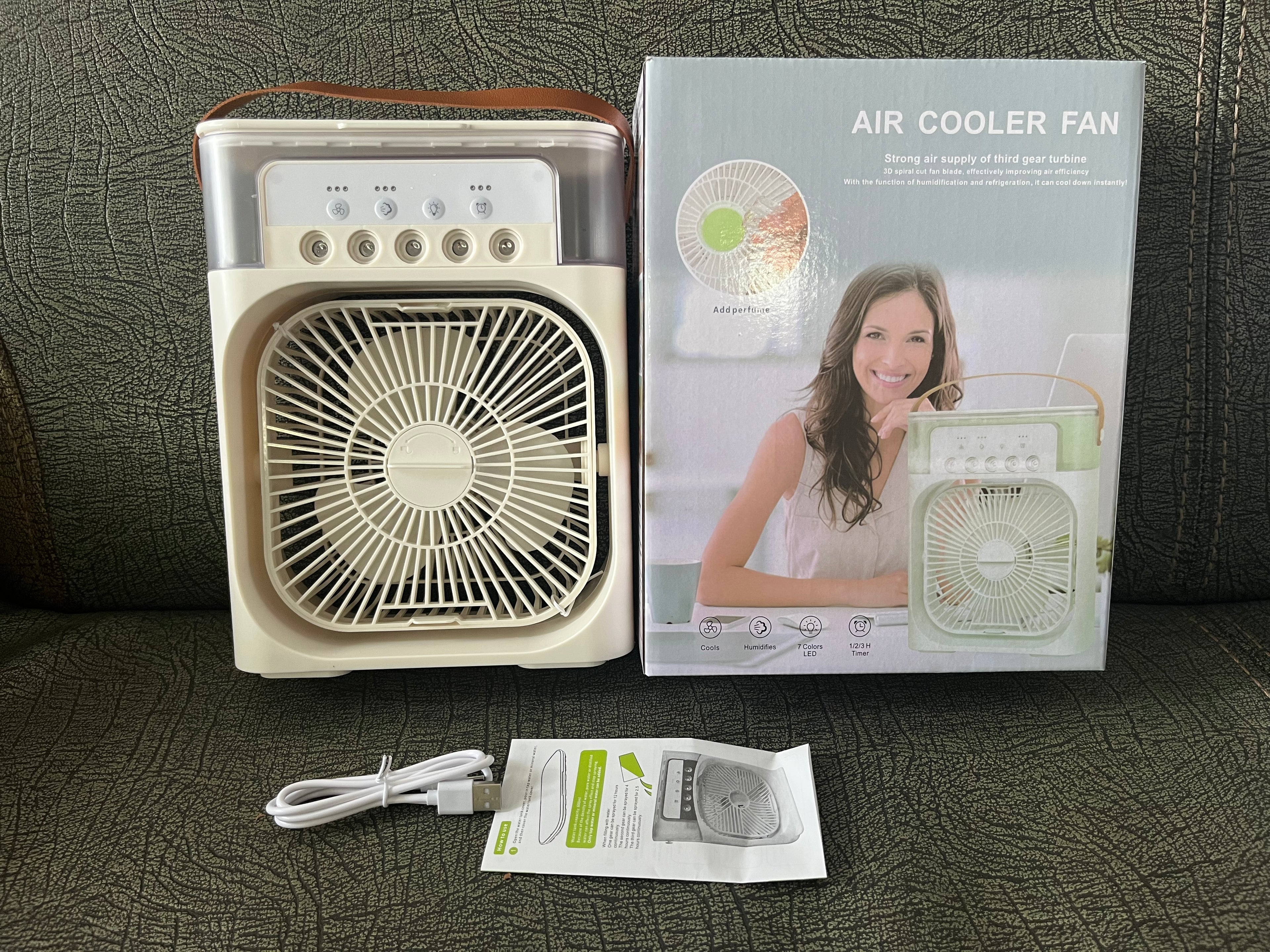 Ventilateur de bureau électrique, refroidisseur d'air, ventilateur à brumisation d'eau, climatiseur portable, ventilateur humidificateur USB, mini humidificateur d'air