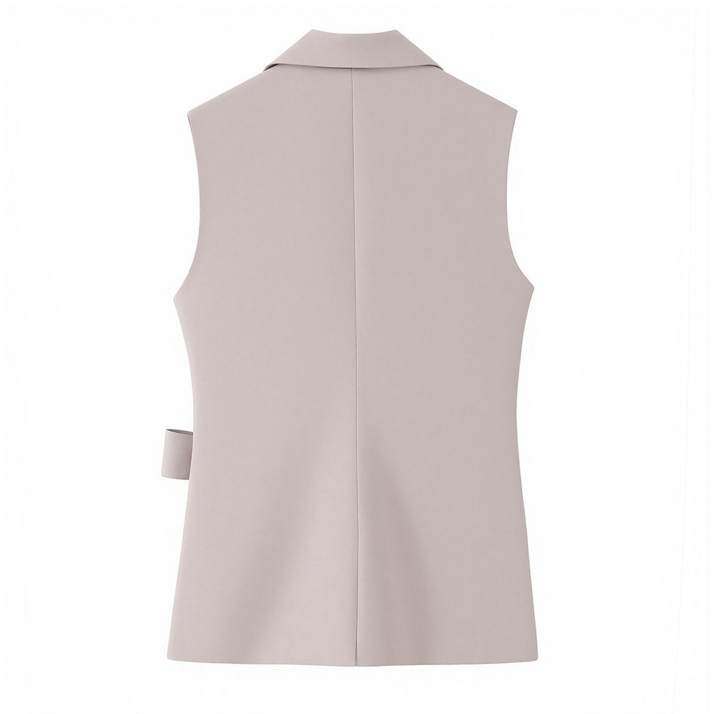 Gilet de costume sans boutons à sangles + ensemble de rangement long
