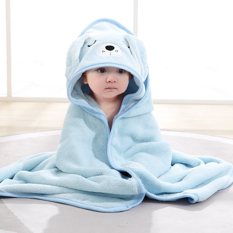 13,97 USD serviette de bain à capuche pour bébé, motif éléphant et animal de dessin animé, en gros.