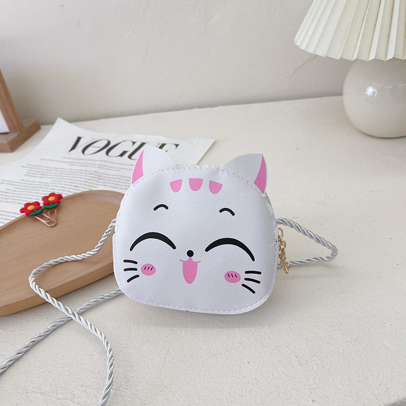 New cute children's shoulder bag, made of PU, with cartoon design. Ideal for girls and as a coin purse for kindergarten or babies.