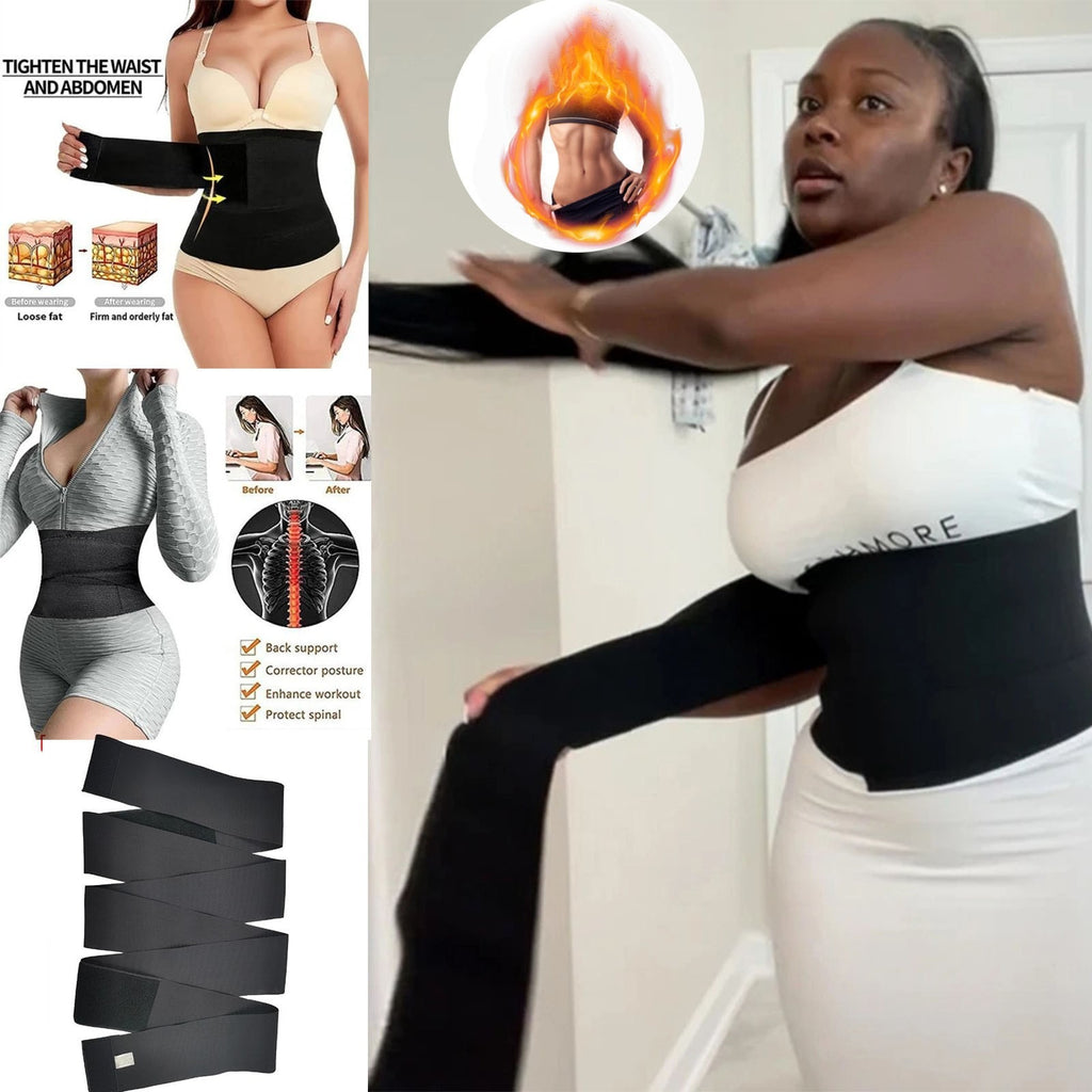 13,97/19,79 USD - Ceinture abdominale multicouche épaisse pour maintenir la chaleur et affiner la taille. Ceinture élastique sculptante pour femme.