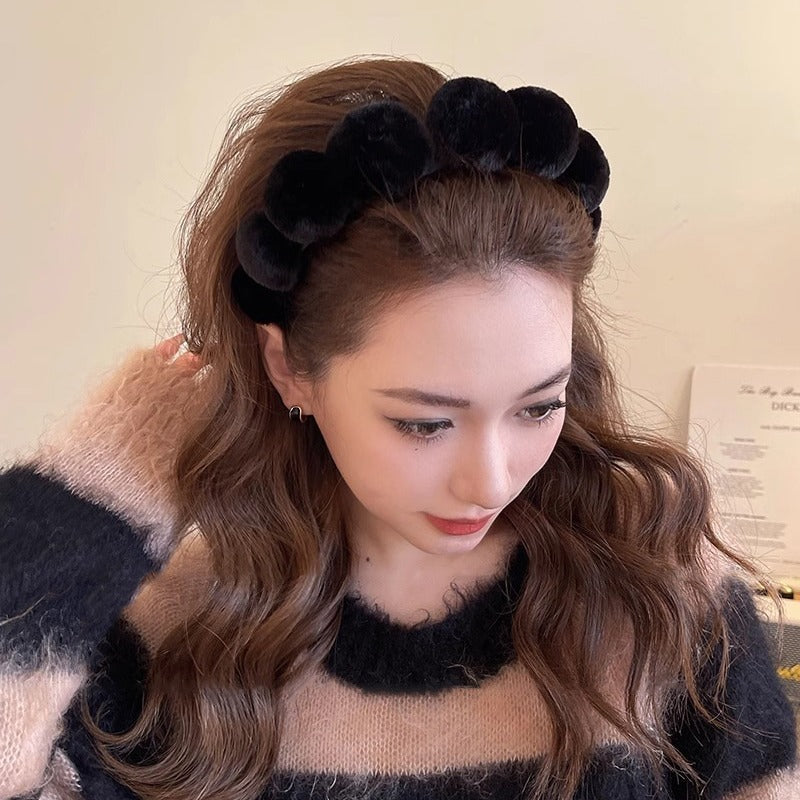 15,12 USD - serre-tête rétro en peluche pour femmes, bandeau de compression, accessoires