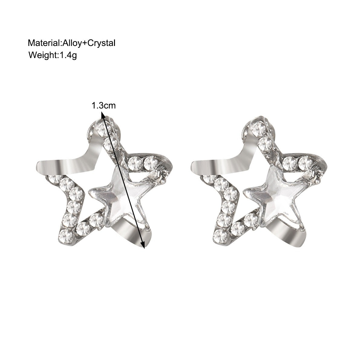Openwork zircon earrings set with ultra-sparkling diamonds, for a modern, fresh, and delicate woman, light and luxurious, with a minimalist design.