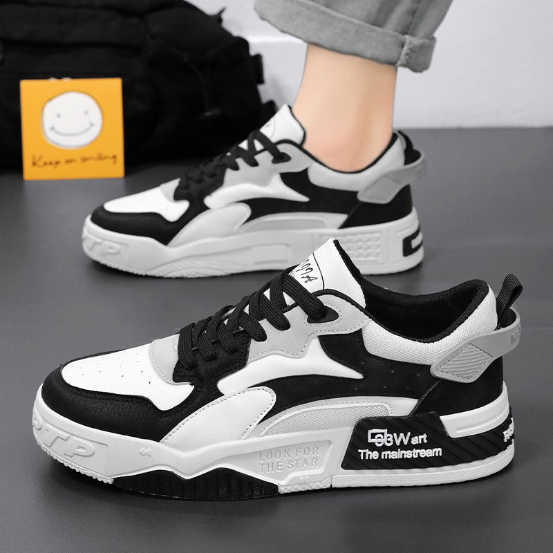 22.78/29.10 USD Chaussures de sport tendance et polyvalentes pour hommes, à semelles épaisses, chaussures de skate décontractées, style « dad shoes ».