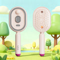 Brosse à cheveux électrique vapeur avec brumisateur, peigne lissant ionique pour moins de casse et sans résidus, outil de coiffage pour des cheveux lisses et brillants