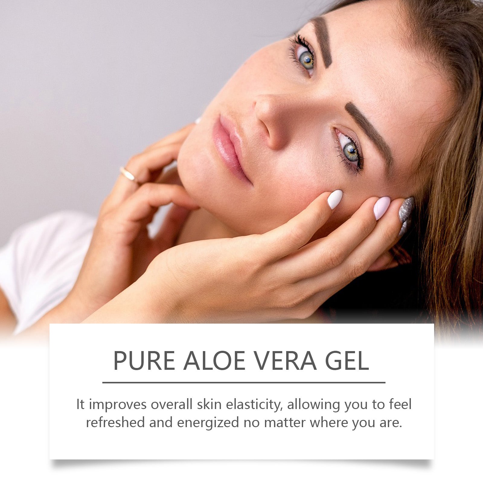24.69 USD - Aloe Vera Soothing Gel, hydrating facial care, moisturizing care for acne-prone skin, soothing after-sun care, aloe vera gel cream