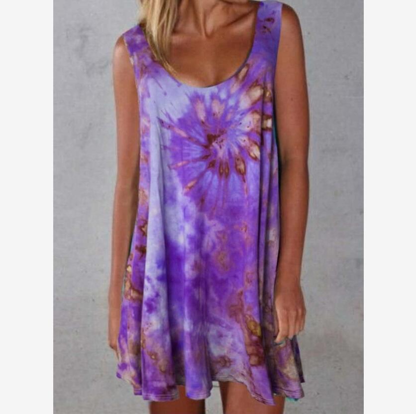 Jupe tendance européenne et américaine pour femme, robe tie-dye d'été, nouveau style