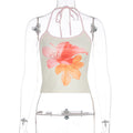 Top Pure Desire para mujer, con tirantes, estampado, ajustado