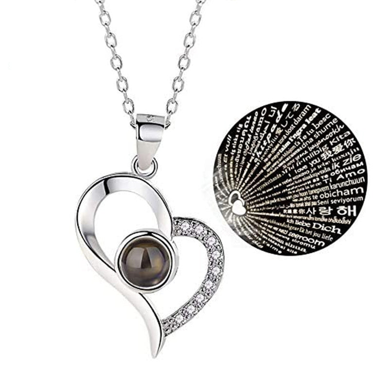 11.64/ 25.62 USD - Eternal Rose Jewelry Box Necklace Gift Set