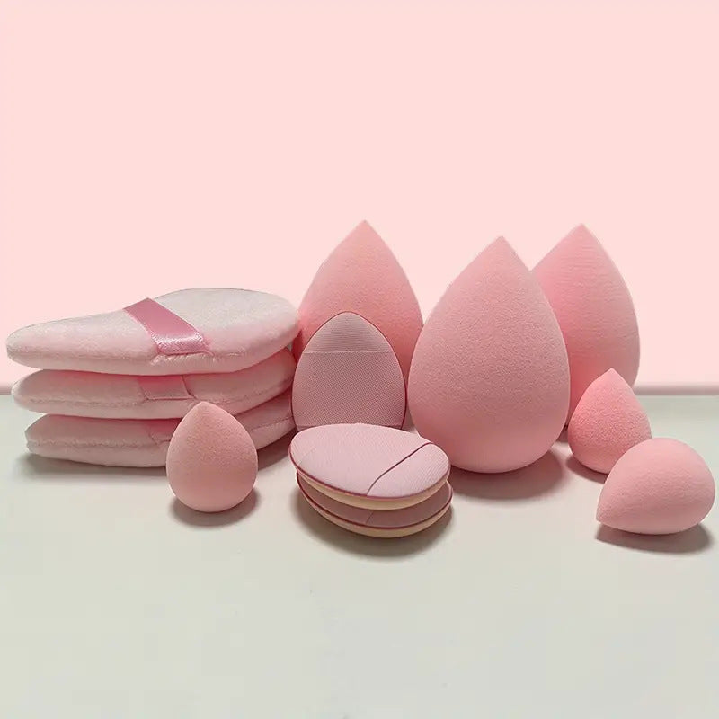 Paquete de 12 esponjas de maquillaje, esponjas para base de maquillaje, esponjas para cosméticos líquidos y en crema, accesorios de maquillaje para mujer, herramientas de belleza